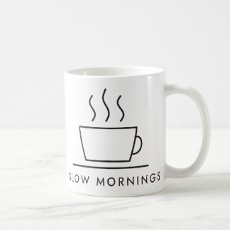 Slow Mornings Coffee Lijntekening Koffiemok