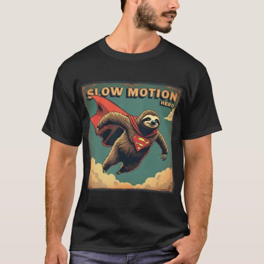 Slow Motion Hero - Superheld T-shirt (Voorkant)