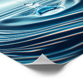 Slow motion waterdruppel poster (Hoek)