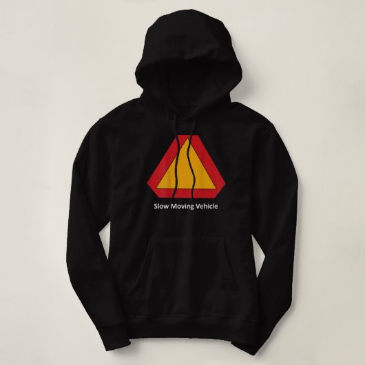 Slow Moving Vehicle On The Back  Hoodie (Design voorkant)