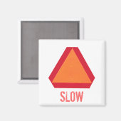 Slow Moving Vehicle Sign Magnet (Voorkant / Achterkant)