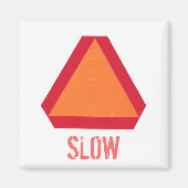 Slow Moving Vehicle Sign Magnet (Voorkant)