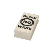 Slow No Wake Nautical Signage Marina Rubberstempel (Stempel)