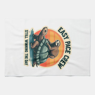 Slow Pace Squad Vintage Animal Runner T-shirt 2 Theedoek