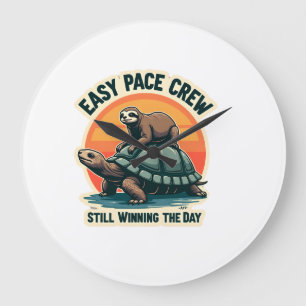 Slow Pace Squad Vintage Dierenloper T-shirt 2 Grote Klok
