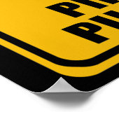 SLOW Pirates Pillaging Sign - Poster (Hoek)