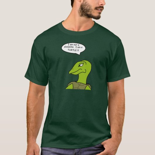 Slow-poke Turtle T-shirt (transparant) (Voorkant)