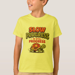 Slow Progress Is Still Progress Turtle Motivation T-shirt