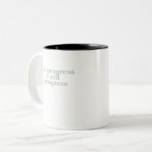 Slow Progress Is Still Progress Tweekleurige Koffiemok (Voorkant links)