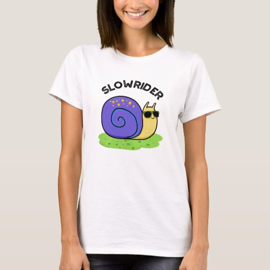 Slow Rider Grappige Low Rider Slak Pun T-shirt (Voorkant)