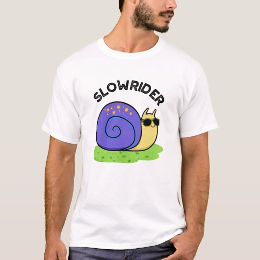 Slow Rider Grappige Low Rider Slak Pun T-shirt (Voorkant)