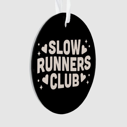 Slow runner club ornament (voorkant)
