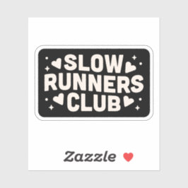 Slow runner club sticker