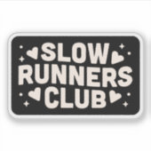 Slow runner club sticker (Voorkant)