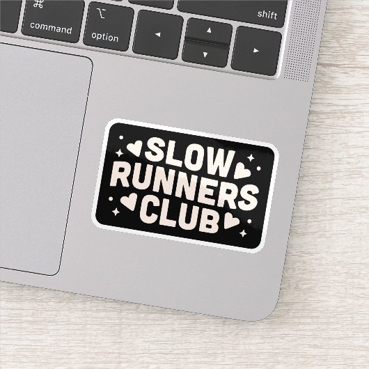 Slow runner club sticker (Detail)