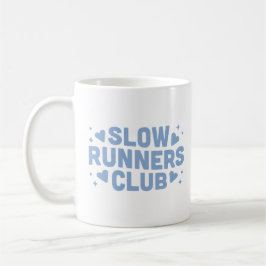 Slow runner run club grappig koffiemok