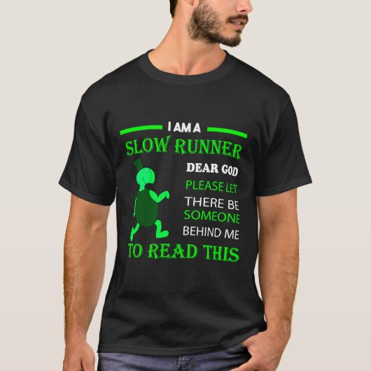 Slow Runner Sloth Running Team 25 T-shirt (Voorkant)
