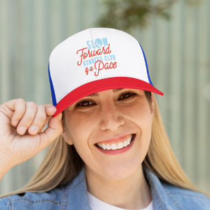 Slow Runners Club Grappige Luiaard Blauw Sinaasapp Trucker Pet