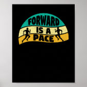 Slow running funny jogging marathon runner poster (Voorkant)