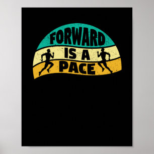 Slow running funny jogging marathon runner poster
