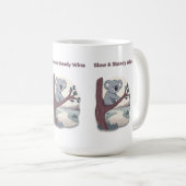 **"Slow & Steady Wins – Motivational Cute Koala "* Koffiemok (Voorkant rechts)