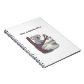 **"Slow & Steady Wins – Motivational Cute Koala "* Notitieboek (Rechterzijde)