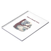 **"Slow & Steady Wins – Motivational Cute Koala "* Notitieboek (Linkerzijde)