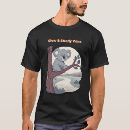 **"Slow & Steady Wins – Motivational Cute Koala "* T-shirt