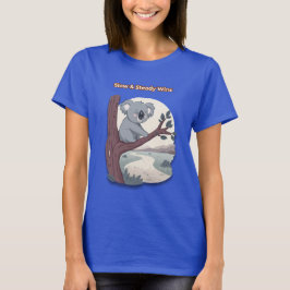 **"Slow & Steady Wins – Motivational Cute Koala "* T-shirt