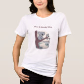 **"Slow & Steady Wins – Motivational Cute Koala "* Tri-Blend Shirt (Voorkant)
