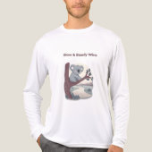 **"Slow & Steady Wins – Motivational Cute Koala "* Tri-Blend Shirt (Voorkant volledig)