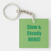 Slow & Steady WINS! Sleutelhanger (voorkant)