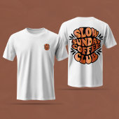 Slow Sunday Coffee Club, Koffieliefhebber Ontwerp T-shirt