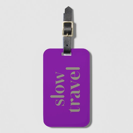 Slow Travel Bagagelabel (Voorkant (verticaal))