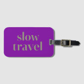Slow Travel Bagagelabel (Voorkant (horizontaal))