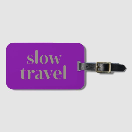 Slow Travel Bagagelabel (Voorkant (horizontaal))