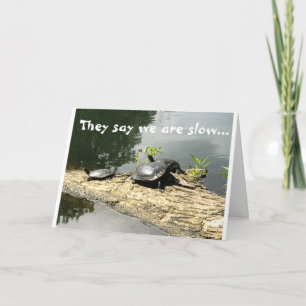 SLOW TURTLES MAKEN PLEZIER VAN JE *HAPPY 60th BIRT Kaart
