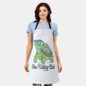 Slow Walking Club Schattige Funny Turtle Schort (Gedragen)