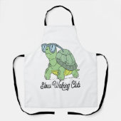 Slow Walking Club Schattige Funny Turtle Schort (Voorkant)