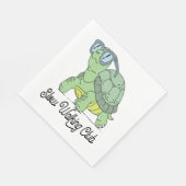 Slow Walking Club Schattige Funny Turtle Servet (Hoek)