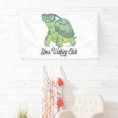 Slow Walking Club Schattige Funny Turtle Spandoek (Insitu)