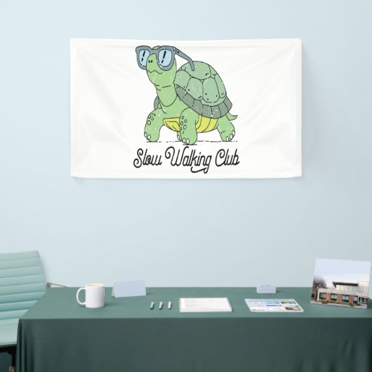 Slow Walking Club Schattige Funny Turtle Spandoek (Beurs)