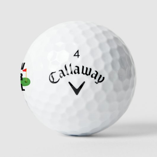 "Slow Your Roll" Gepersonaliseerde Callaway Golfballen (Logo)