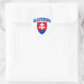 Slowaaks embleem ronde sticker (Tas)