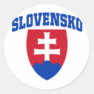 Slowaaks embleem ronde sticker