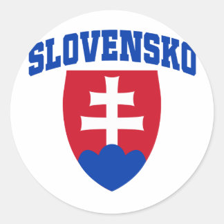 Slowaaks embleem ronde sticker