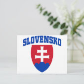 Slowaaks Emblem Briefkaart (Staand voorkant)