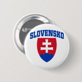 Slowaaks Emblem Ronde Button 5,7 Cm (Voorkant /achterkant)