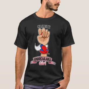 Slowaaks meisje onbreekbaar I Slowaaks erfgoed I S T-shirt