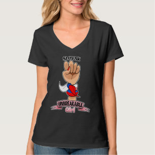 Slowaaks Meisje Onbreekbaar I Slowaakse Erfgoed I T-shirt